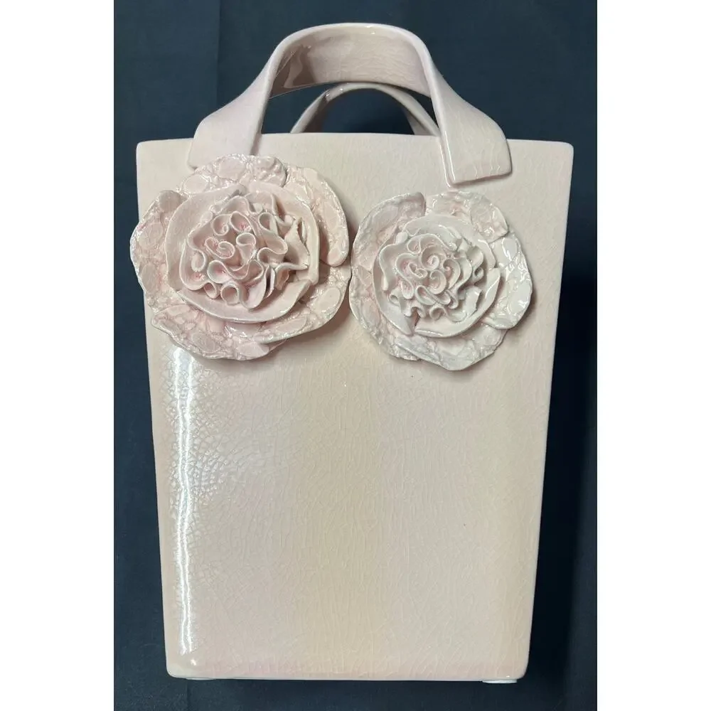 Beautiful Blush Pink Vase Decor Ceramic